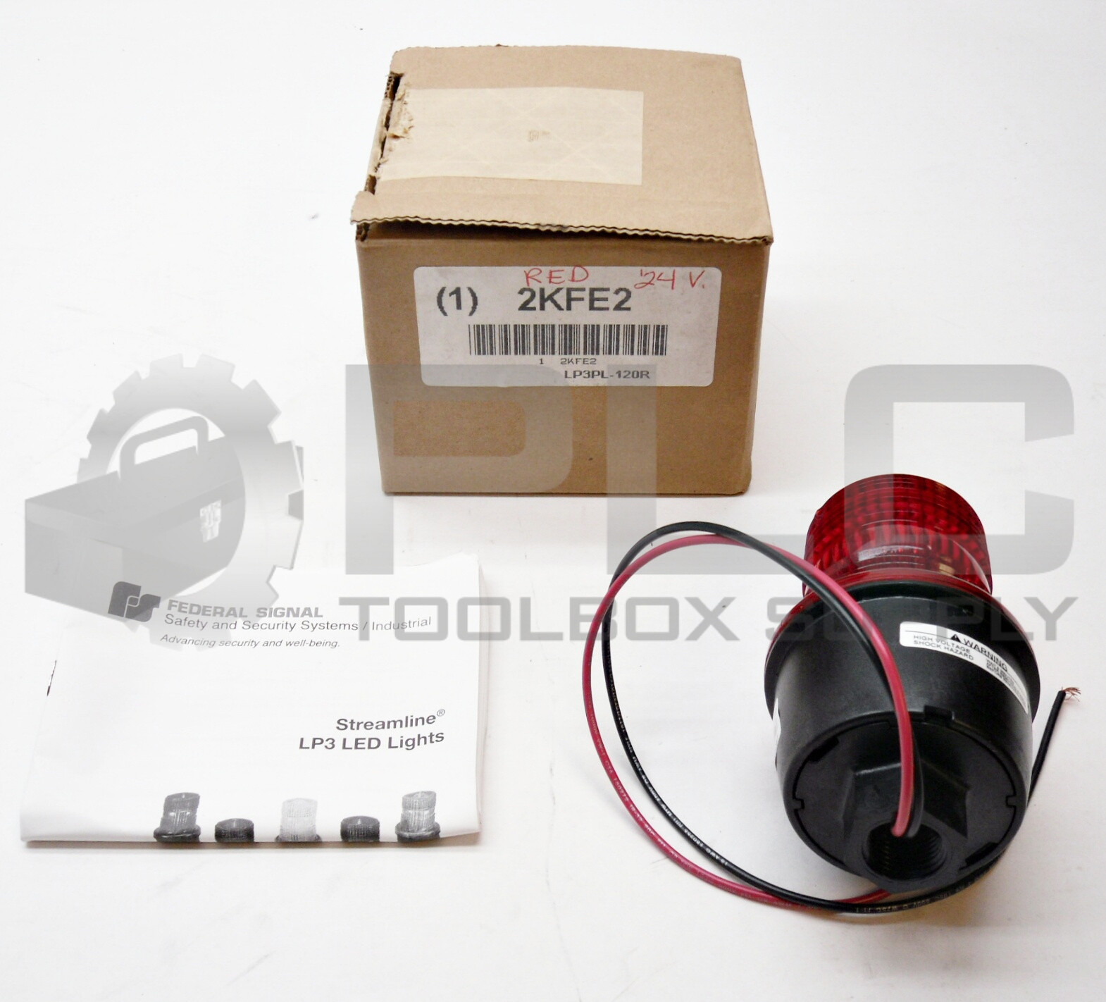 NEW FEDERAL SIGNAL LP3PL-120R LED LIGHT PIPE MOUNT LP3PL