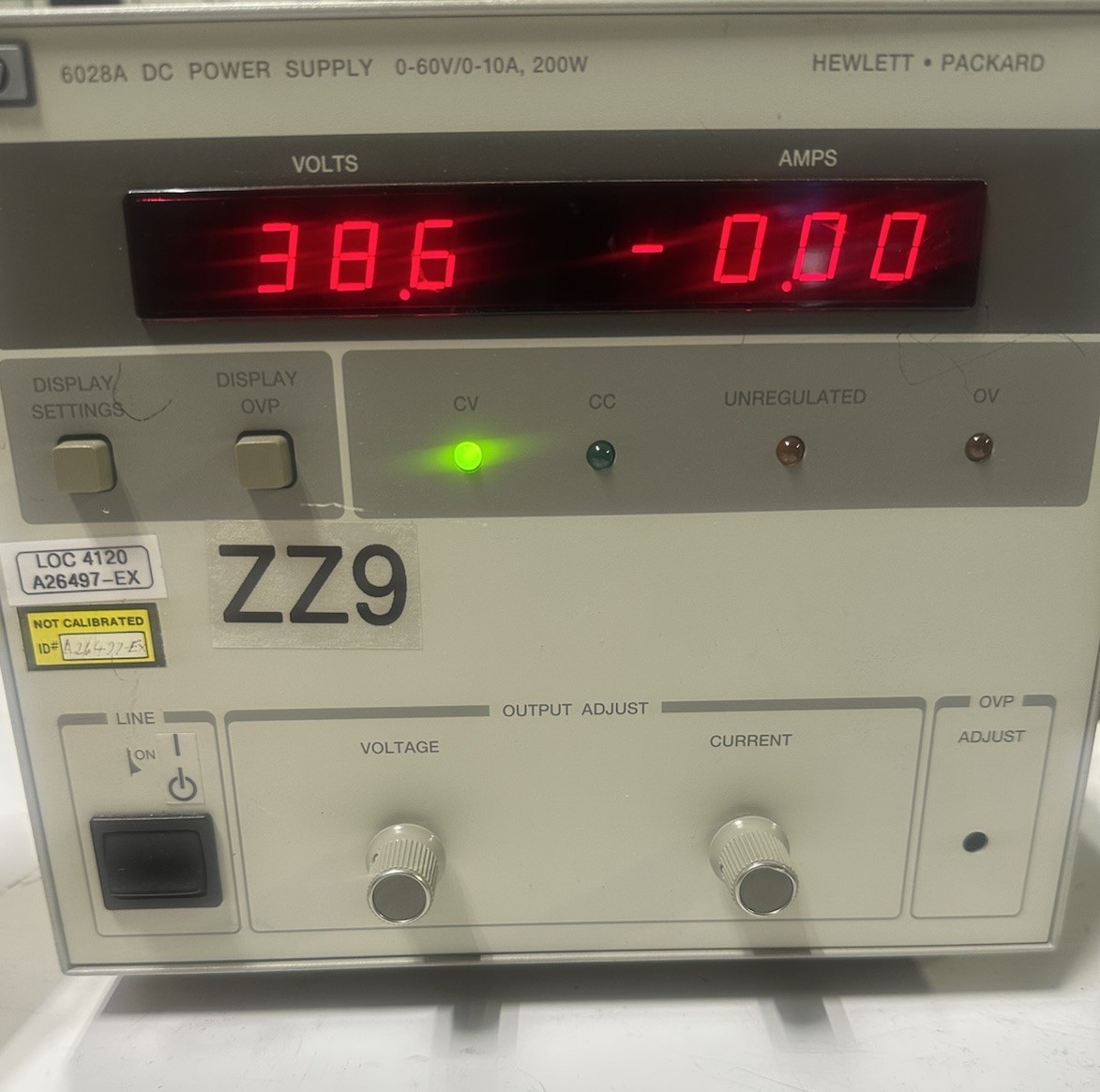 HP Hewlett Packard 6028A DC Power Supply 0-60V/0-10A, 200W TESTED SEE VIDEO