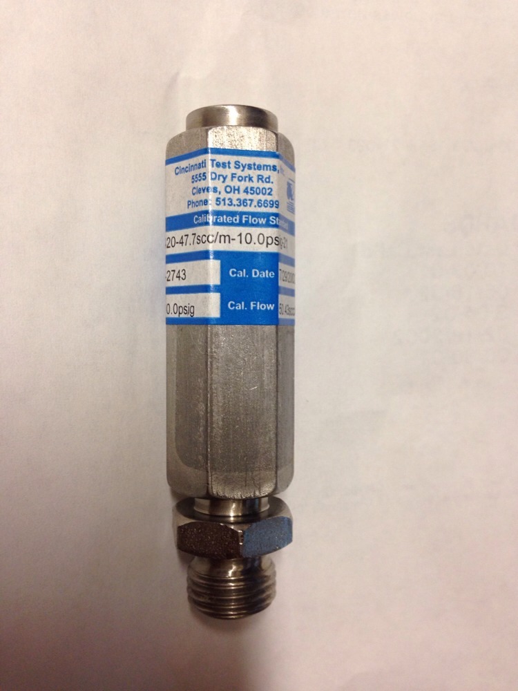Cincinnati Test Systems 420-47.7scc/m-10.0psig-21, EX0I2743, Lot Of 2 #1645P3