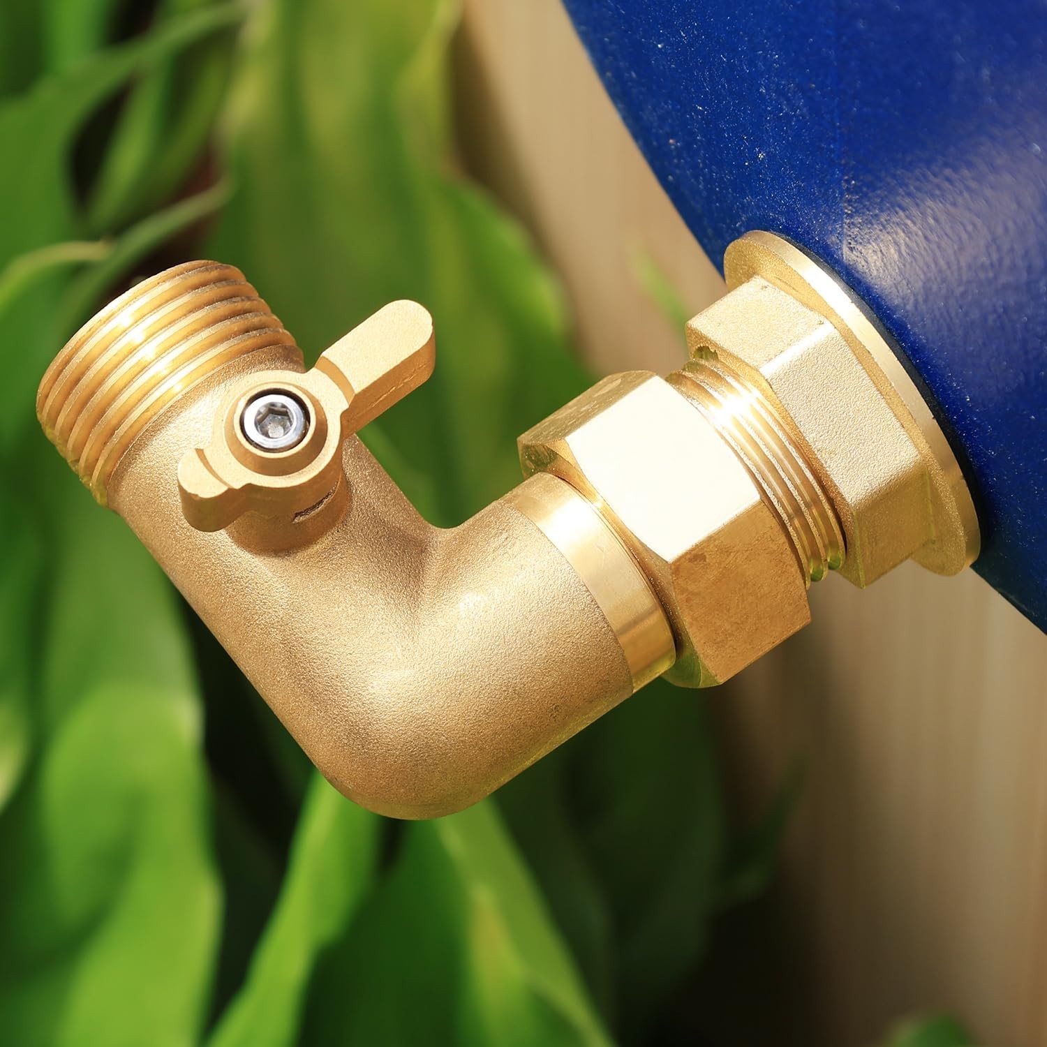Brass Water Tank Connector Bulkhead Tank Fitting 1/2″ Female 3/4″ GHT Male Wa…