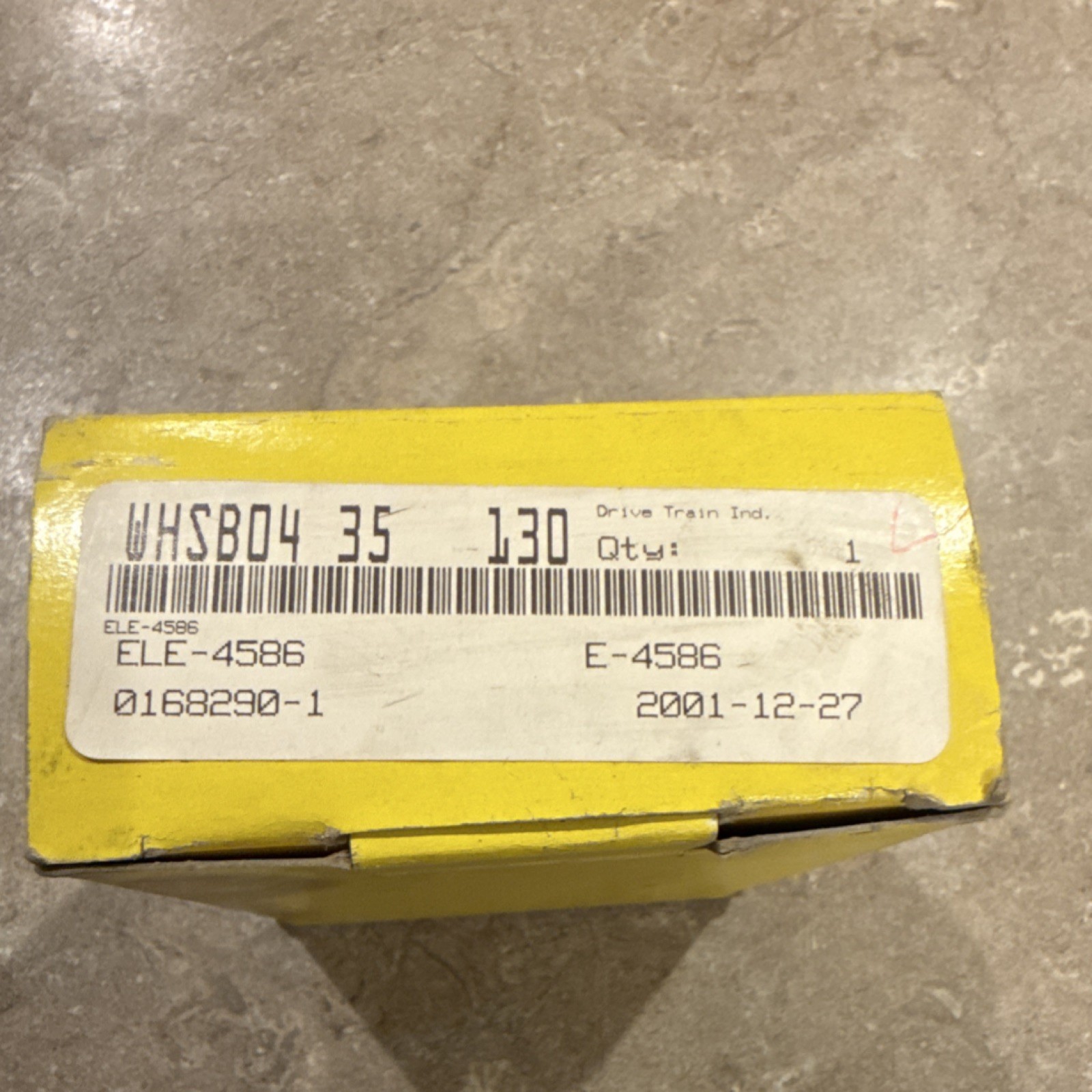 Drive Train Ind. ELE-4586 Industrial Equipment Part E-4586 Box Industrial