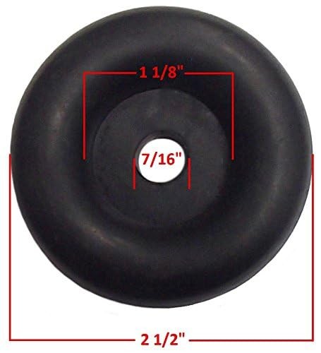 2.5″ Trailer Ramp Door Bumpers – Round Rubber Stops for Truck Cargo Hatch (4