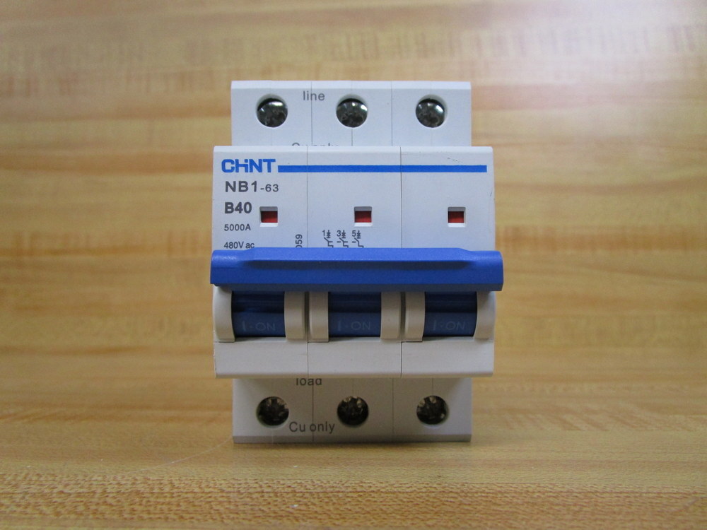 Chint NB1-B40-3P 40A Circuit Breaker NB1B403P (Pack of 4)