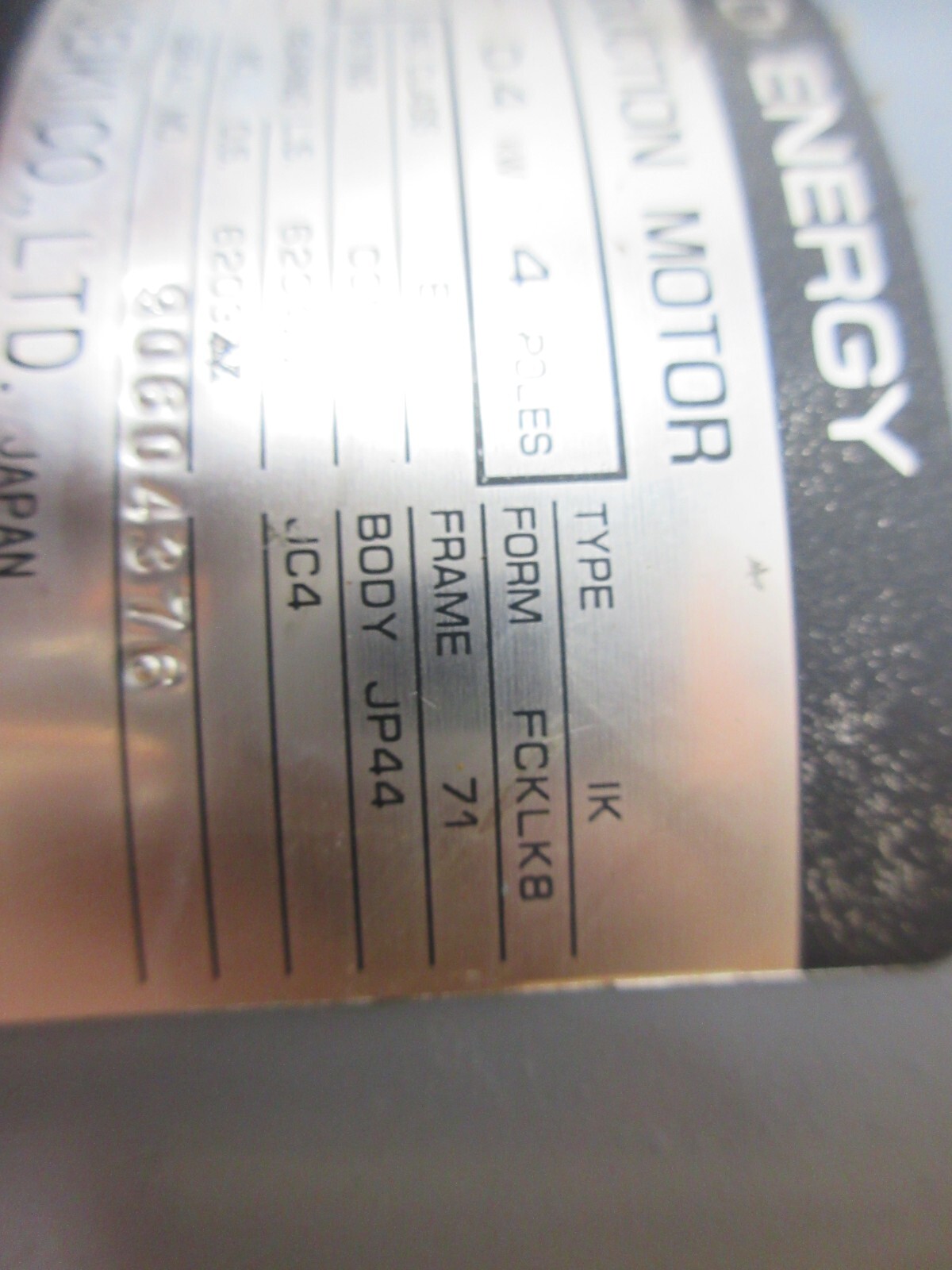 KANTO SEIKI FCKLK8 IK 71 JP44 TOP-210HAEMVB TROCHOID PUMP MOTOR NOP