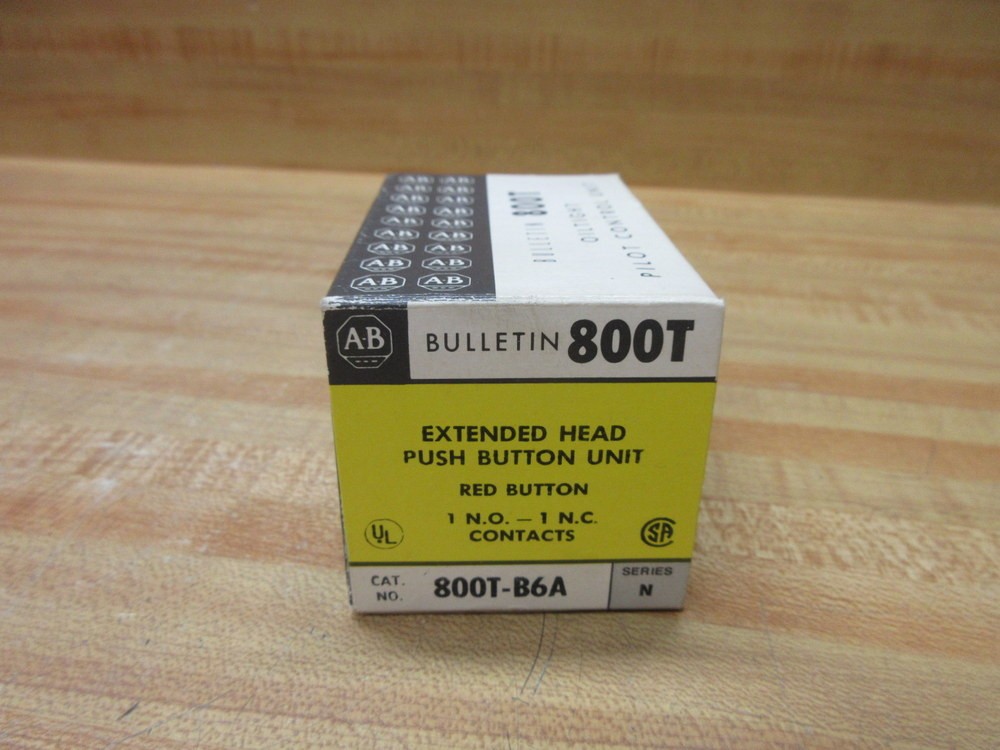Allen Bradley 800T-B6A Push Button 800TB6A EMPTY BOX ONLY! Series N