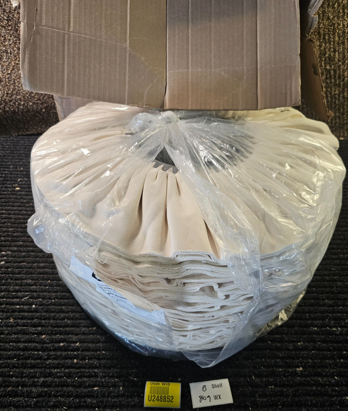 (QTY 12) Osborn MUE-MXC2021015-1 Fabric Buffing Wheel RCMV 20-1/4X7, 16,2, THVR