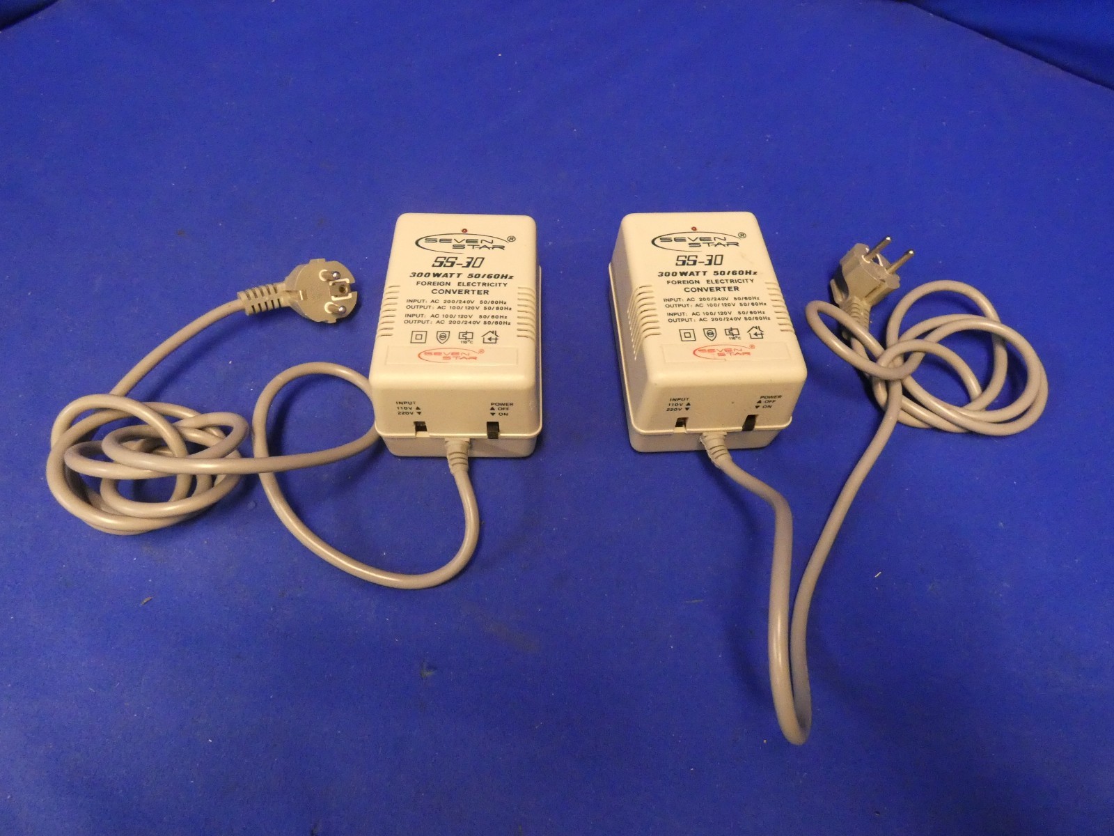 Seven Star SS-30 300 Watt 50/60Hz Foreign Electricity Converter QTY 2