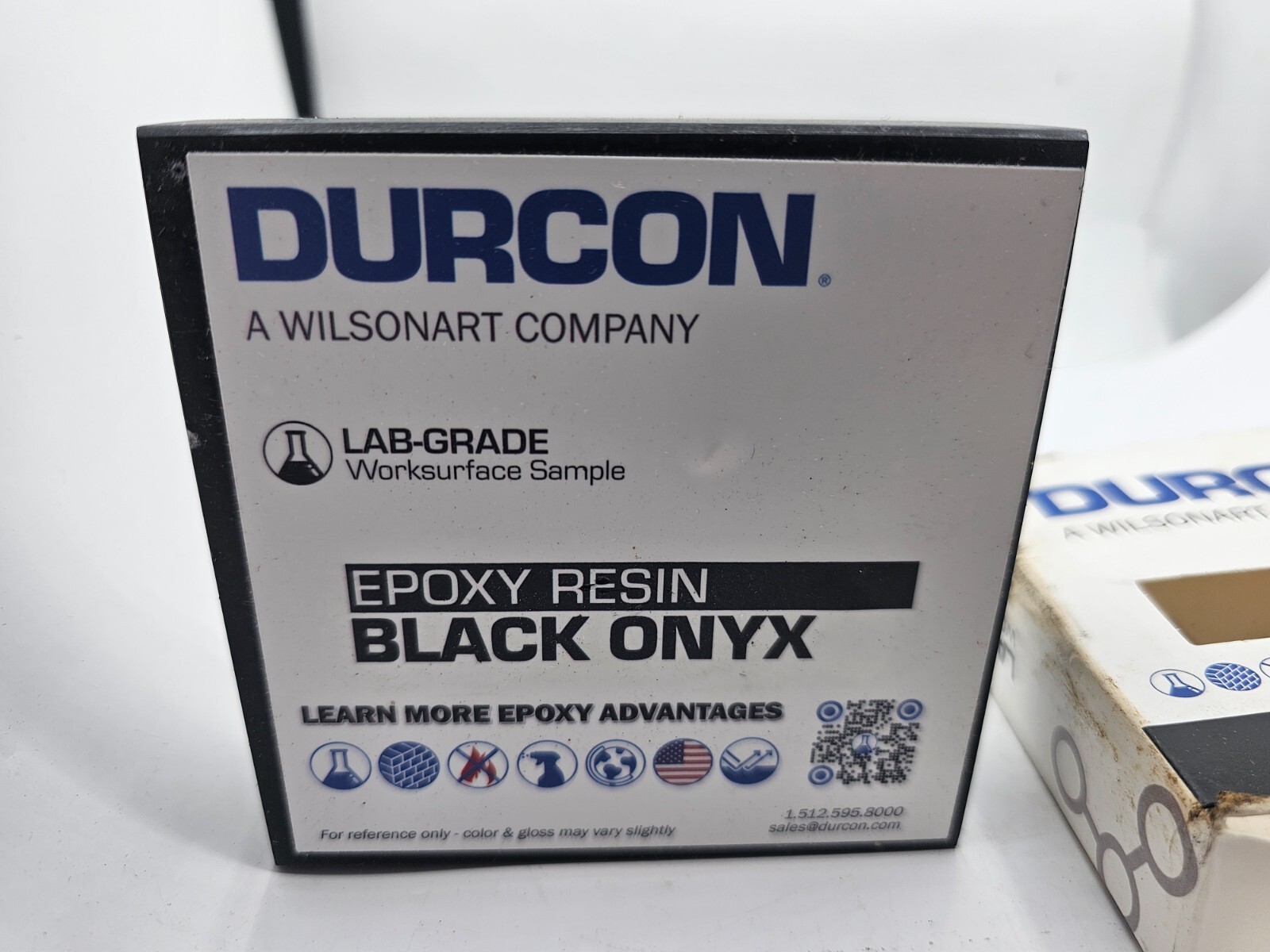 DURCON Epoxy Resin Worksurface Labgrade Black Onyx Color