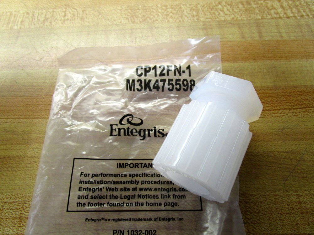 Entegris CP12FN-1 FlareTek Tube Cap W/Nut CP12FN1