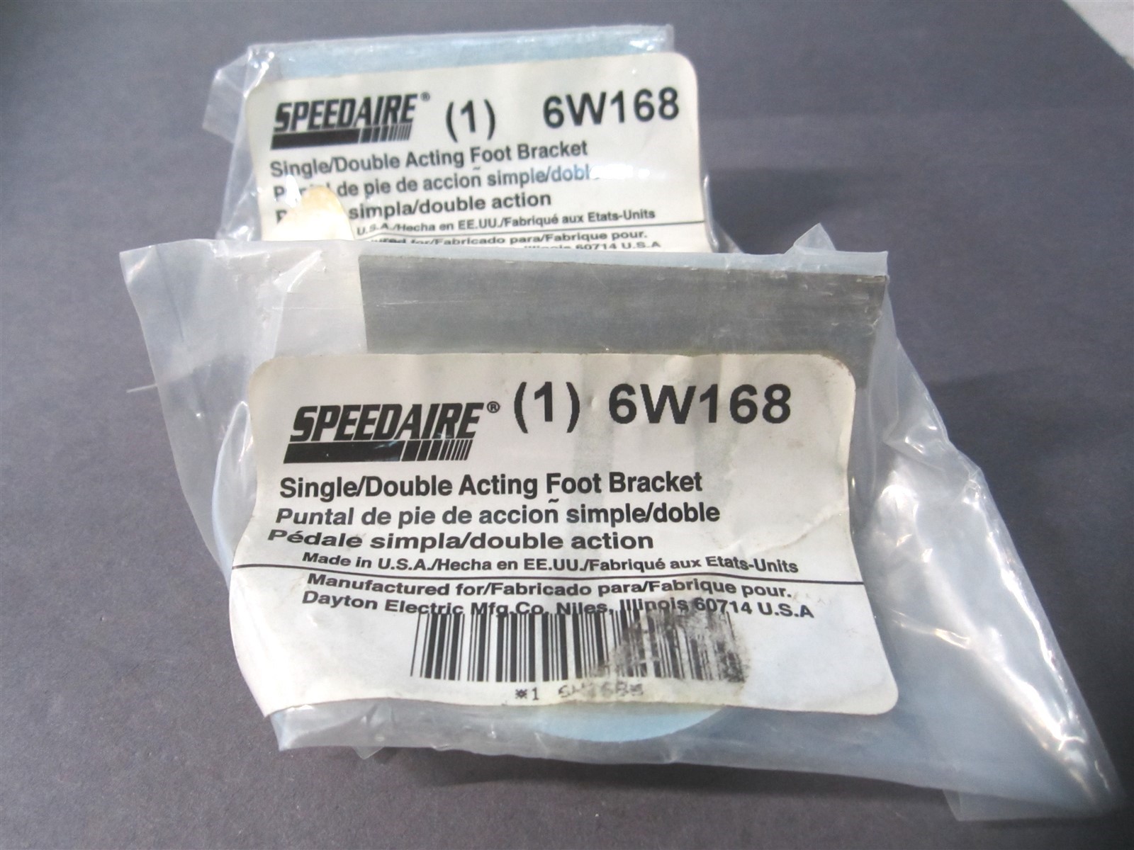 (5VKW1) 1-1/4″ x 1-1/2″ x 2-1/2″ Foot Mounting Brackets – Lot of 2