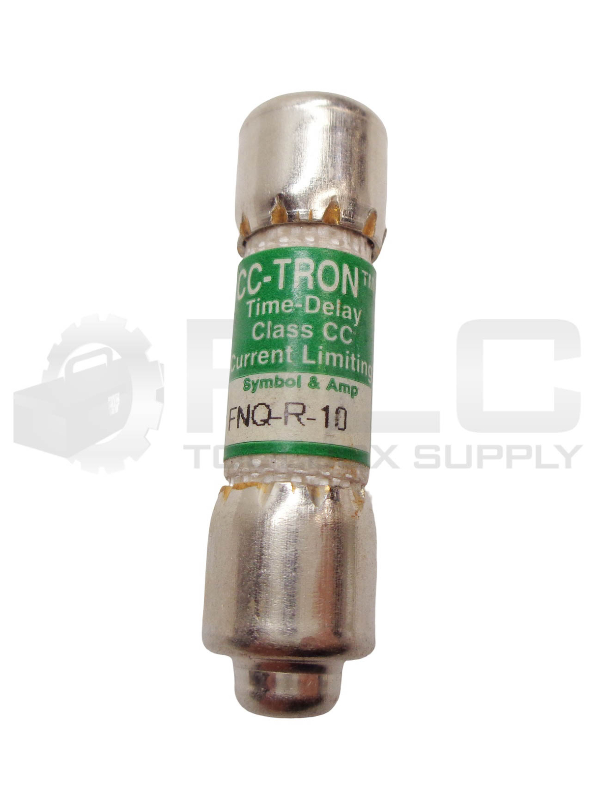 LOT OF 10 BUSSMANN FNQ-R-10 CC-TRON FUSES 10A 600VAC