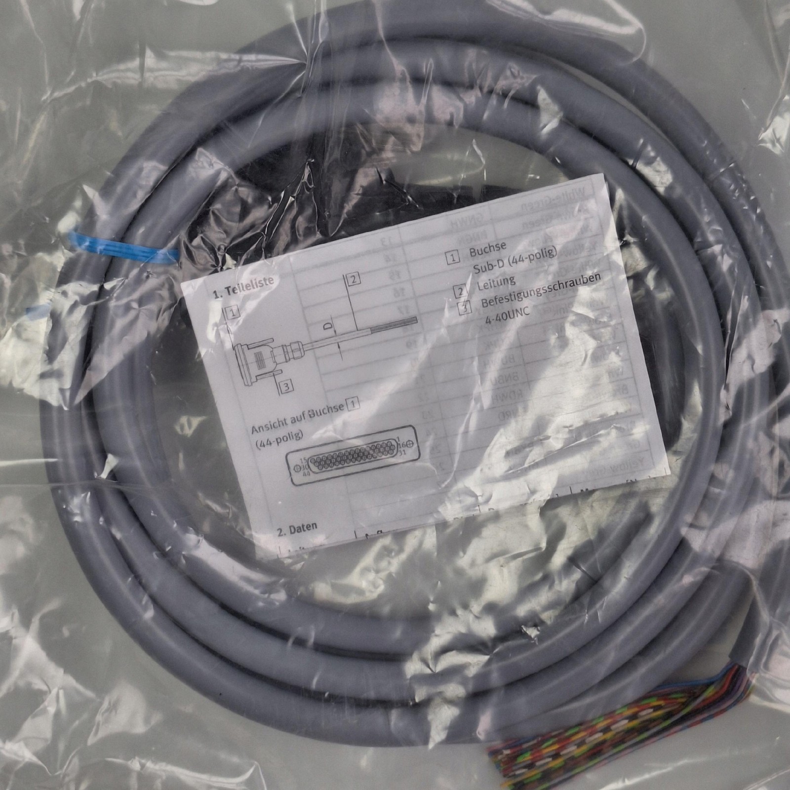 Festo NEBV-S1G44-K-2.5-N-LE39 Cable 2.5m 44-Pin Sub-D to Open End 565289