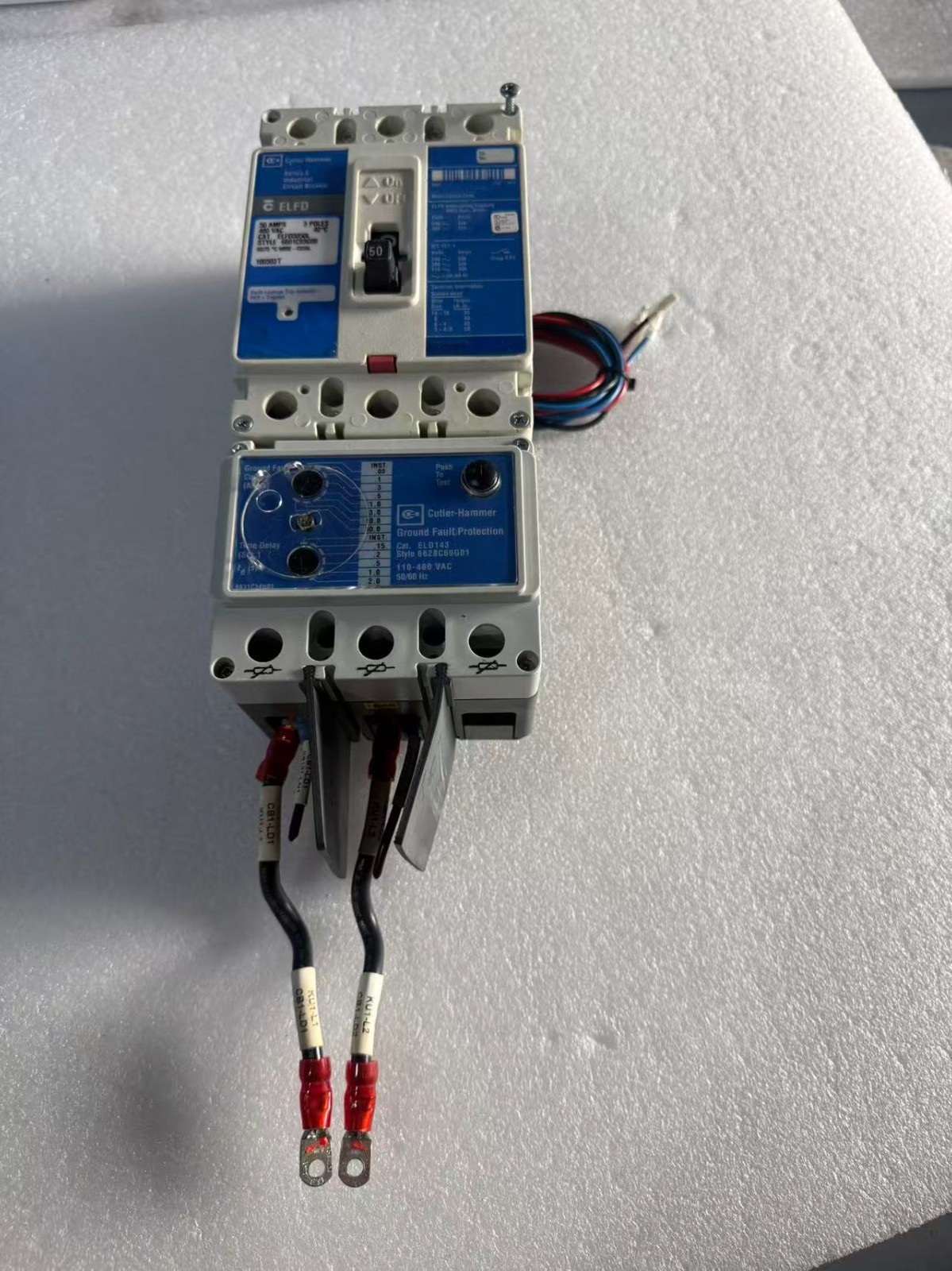 ELFD ELFD3050L 480V 50AMPS 3 POLES CIRCUIT BREAKER