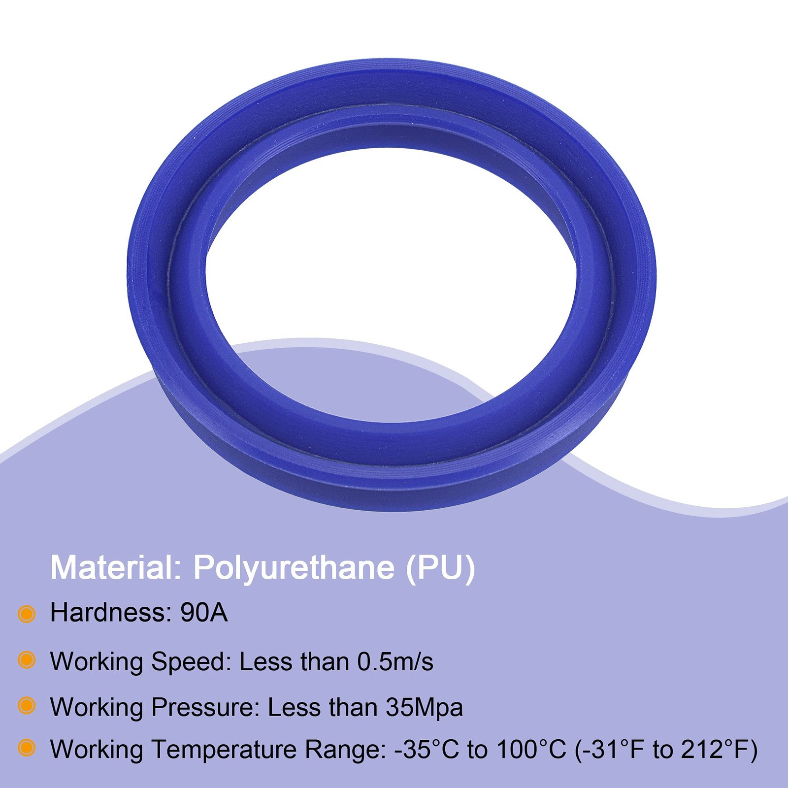 MECCANIXITY UHS Radial Shaft Seal 31.5mm ID x 41.5mm OD x 6mm 31.5×41.5x6mm