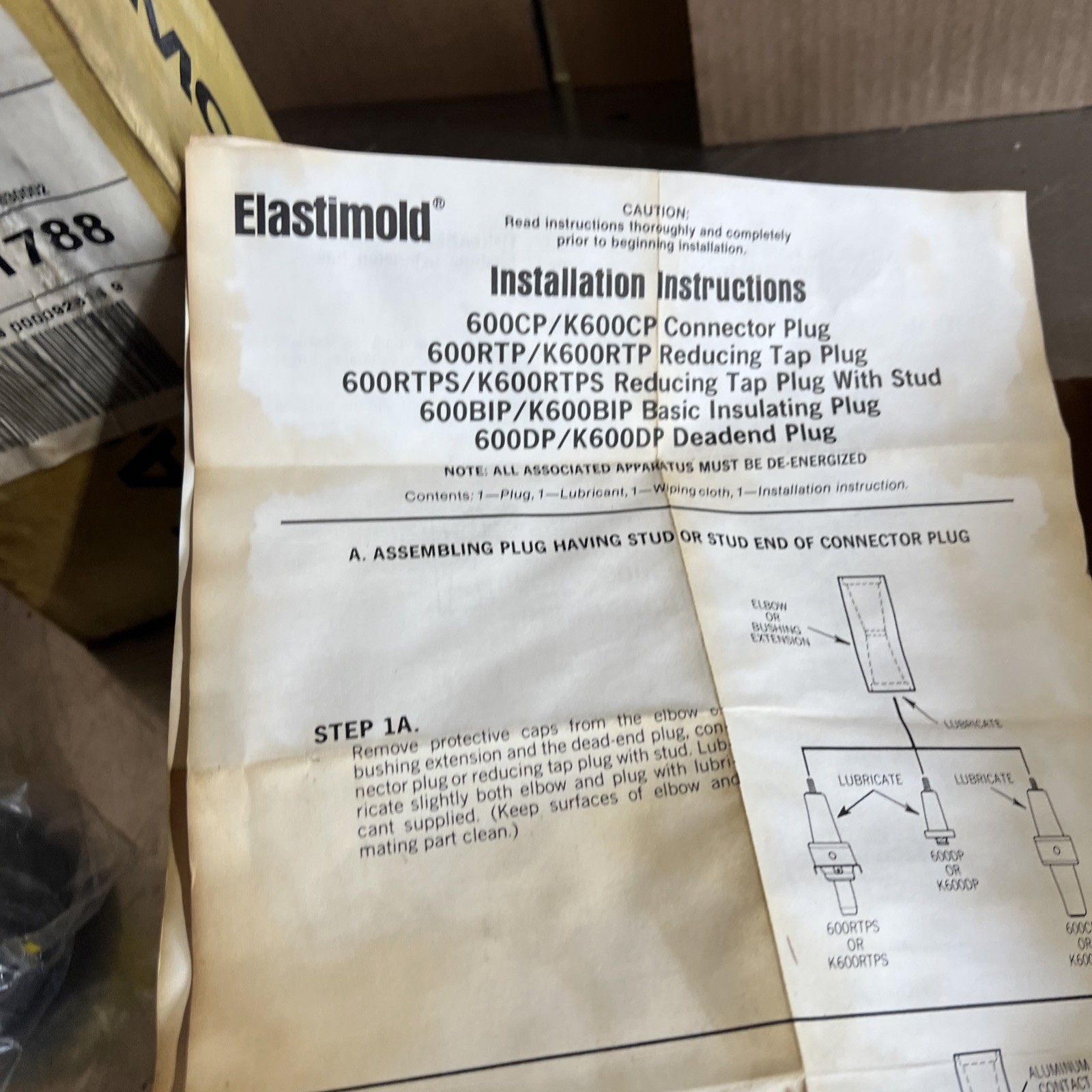 Elastimold Deadend Plug Nos Surplus