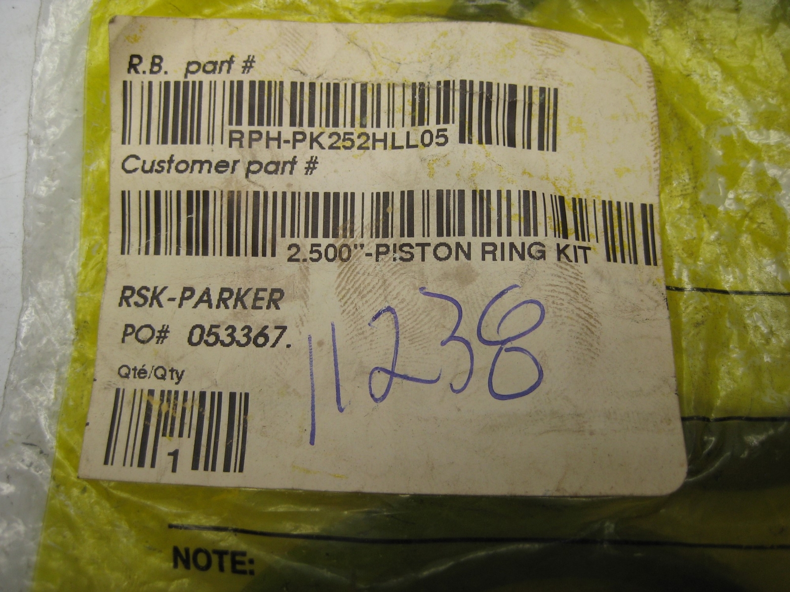 PARKER RPH-PK252HLL05 KIT NSMP