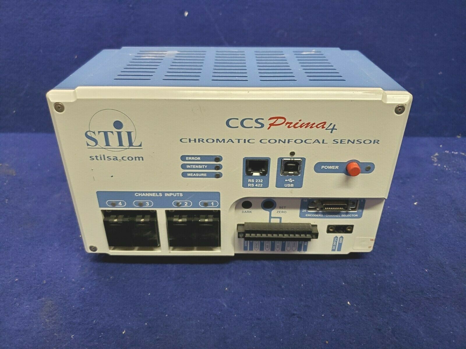 STIL CCS Prima4 Chromatic Confocal Sensor CCSX-100-N1 4 channels Used