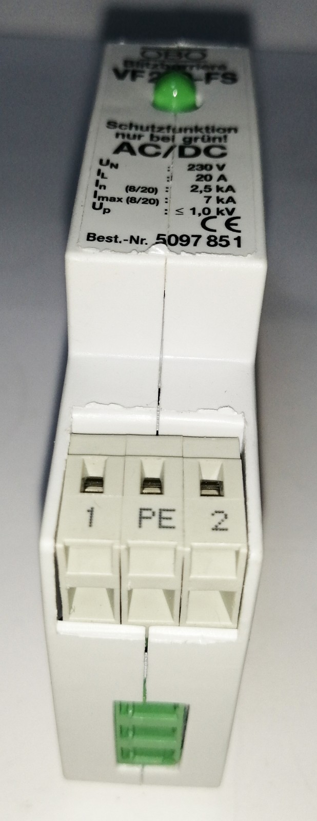 OBO Blitzbarriere VF 230-AC/DC-FS Overvoltage Protector
