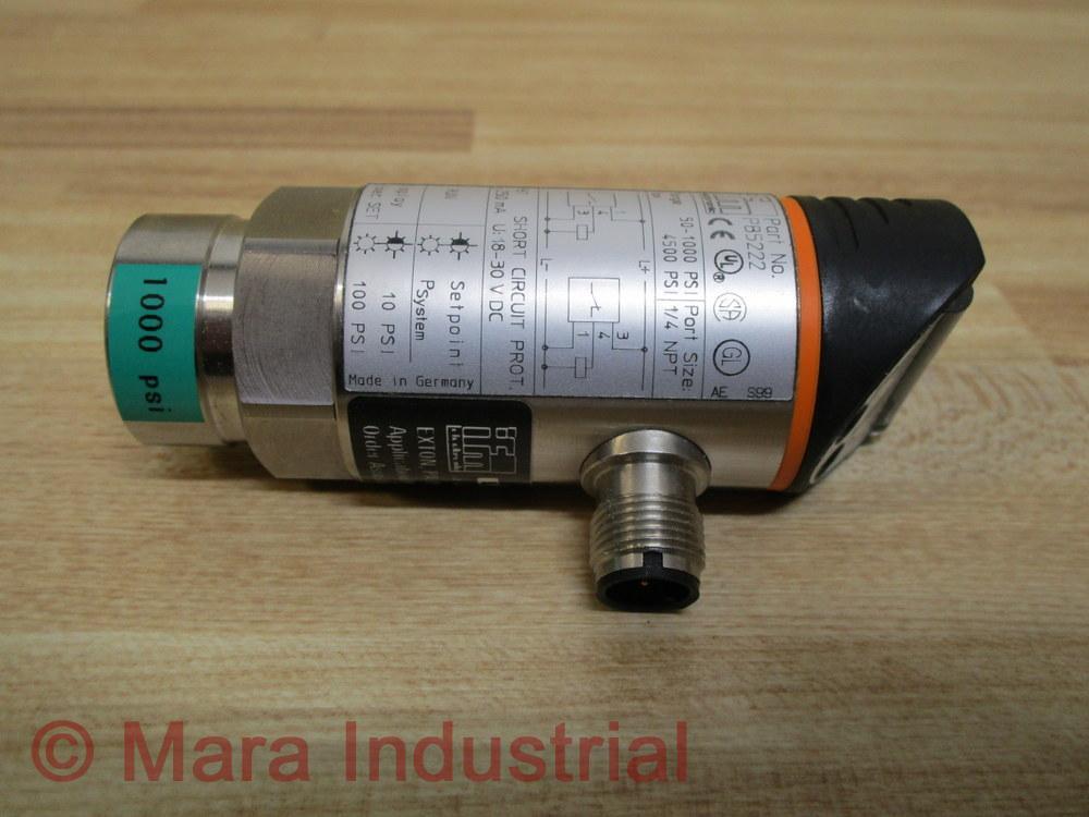 IFM Efector PB5222 Pressure Switch PB-100PSBN14-HFPKG/US/ /V