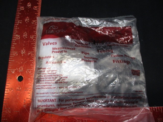 ENTEGRIS-FLUOROWARE UT8-8T-8FN-3 PFA Tee Adapter