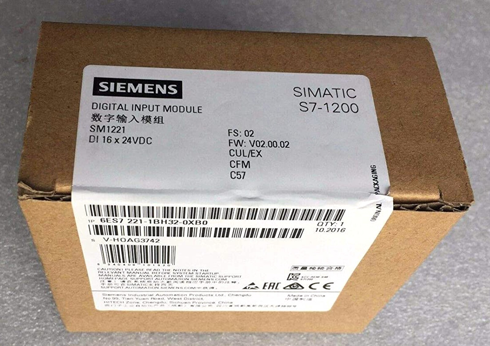 NEW Siemens 6ES7 221-1BH32-0XB0 Digital Input Module- US Stock