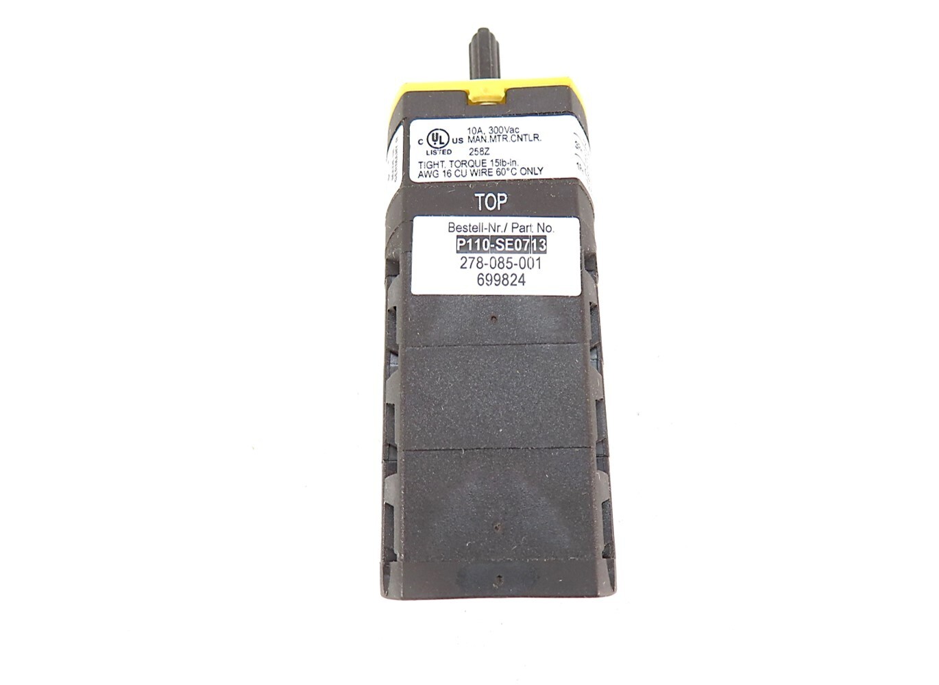 Salzer P110-SE0713 3-Position 1/Off/2 Rotary Cam Switch 10A 3kW 380-440V NEW