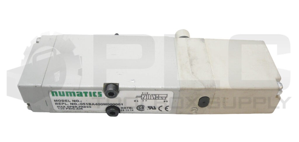 NEW NUMATICS 051BA400M000061 PNEUMATIC SOLENOID VALVE 120PSIG,24VDC, 1.35W