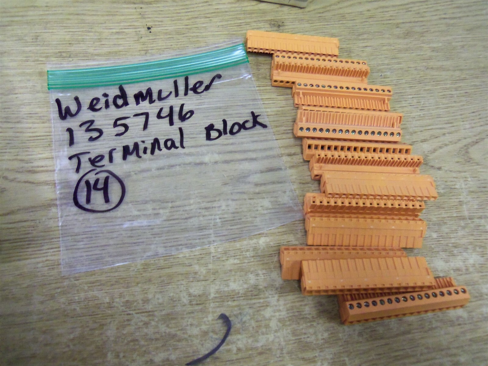 NEW Weidmuller 135746 Plugable Terminal Blocks 16-Pin Lot of 14 *FREE SHIPPING*