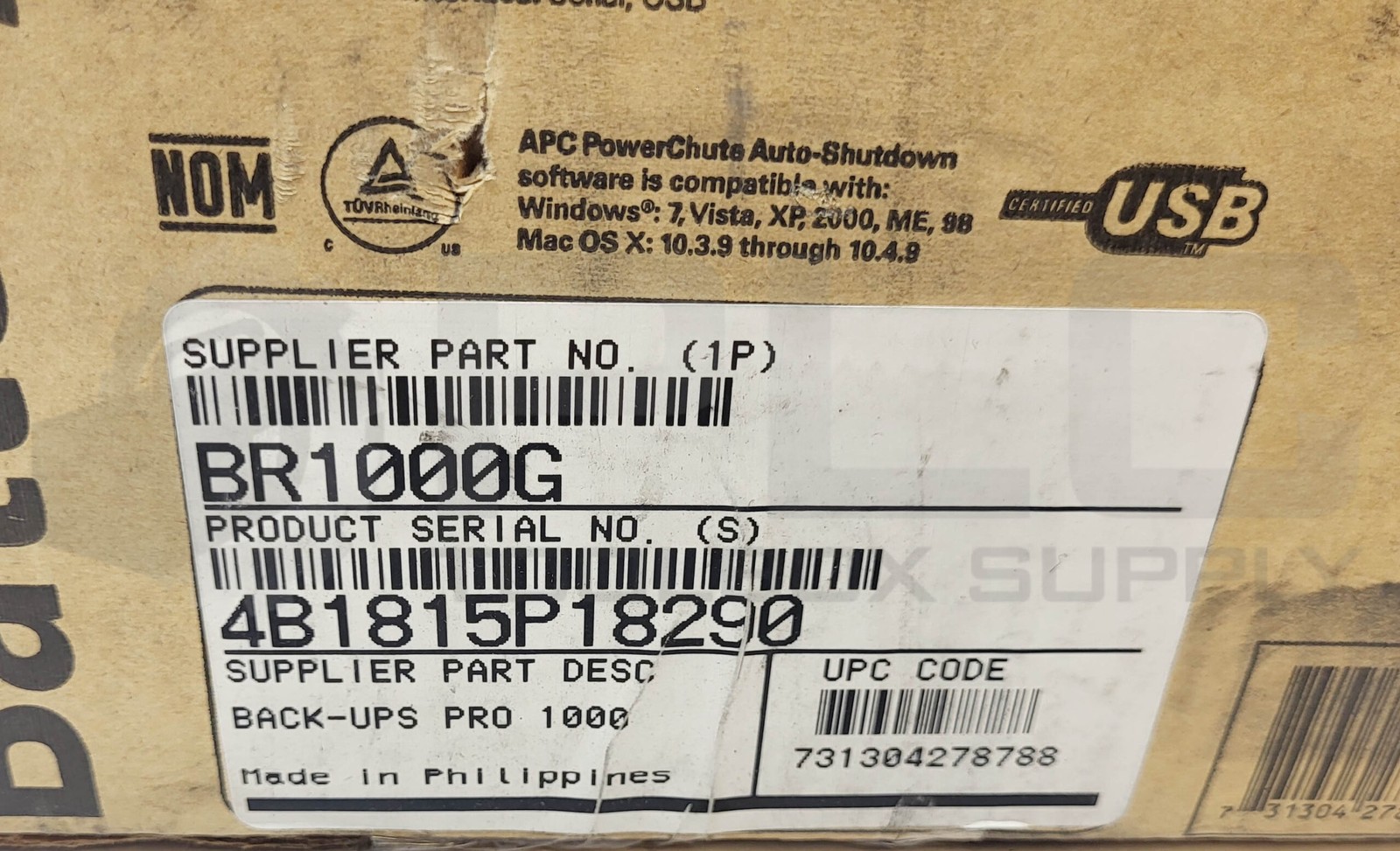 NEW APC BR1000G POWER SAVING BATTERY BACKUP 8 OUTLETS 1000VA 600W *READ*