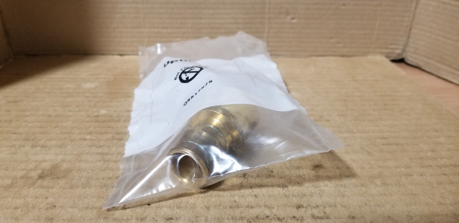Uponor Q5517575 3/4″ Pex x 3/4″ Brass Sweat Adapter, NOS-Damaged plastic Pack