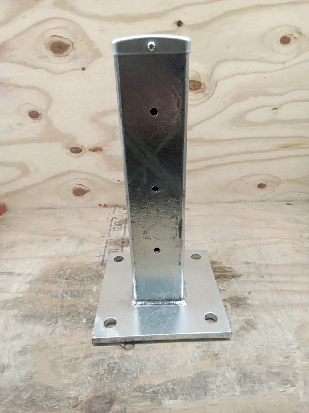Vestil GR-FR-DI-TP18-HDG Galvanized Steel Rigid Tube Post Drop In 18 In. For