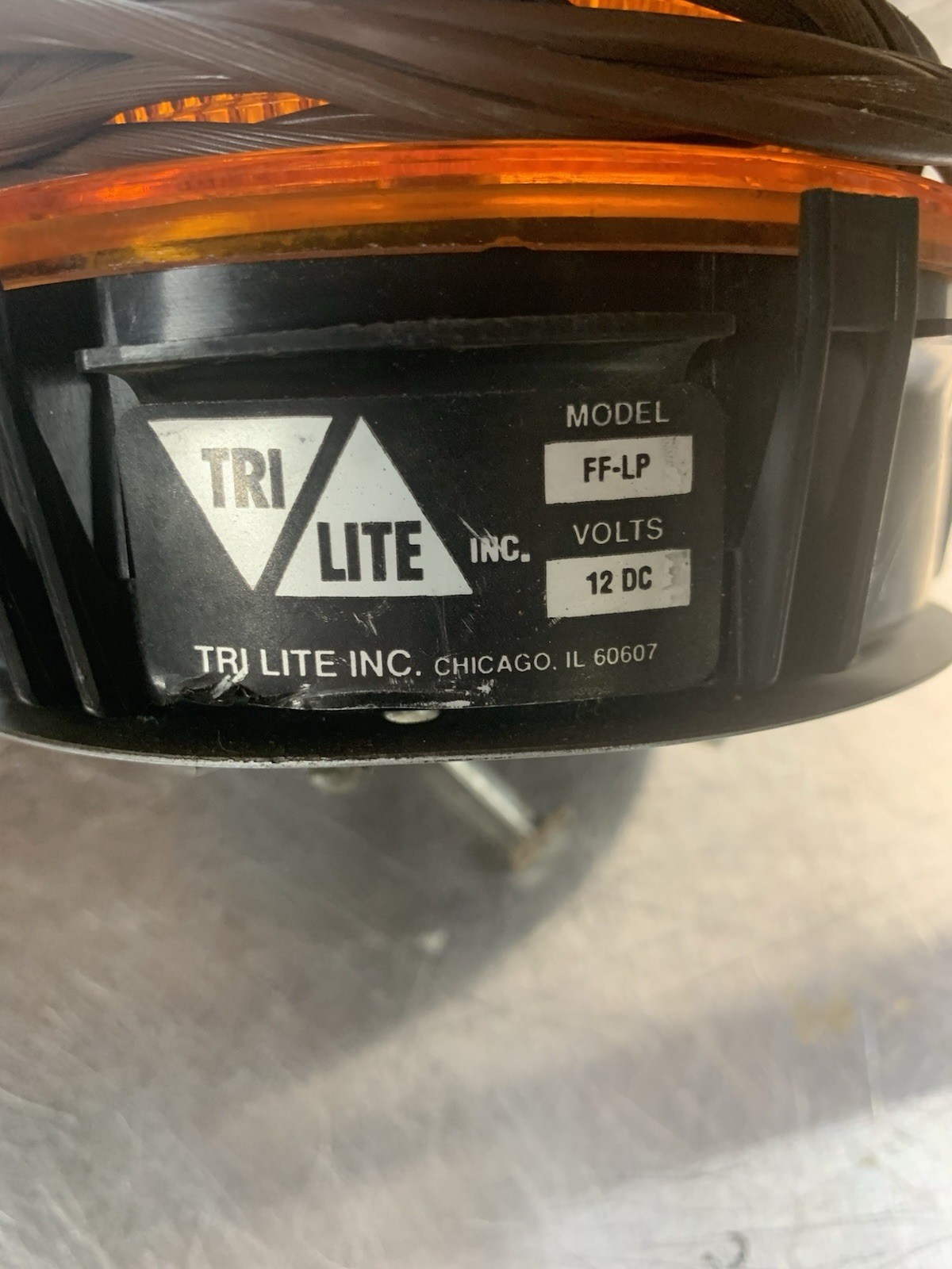 Tri Lite FF-LP Amber Flashing Light 12 V DC-Wide Load Warning