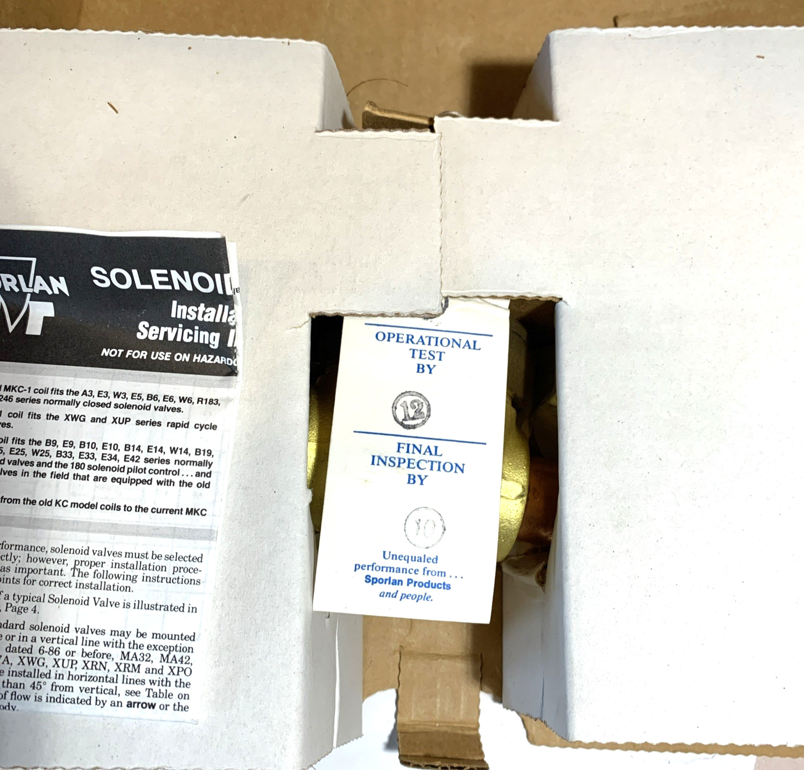 Sporlan E25S270 Solenoid Valve