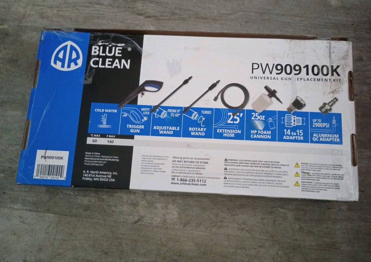 AR Blue Clean PW909100K Universal Electric Power Washer Replacement Accessory