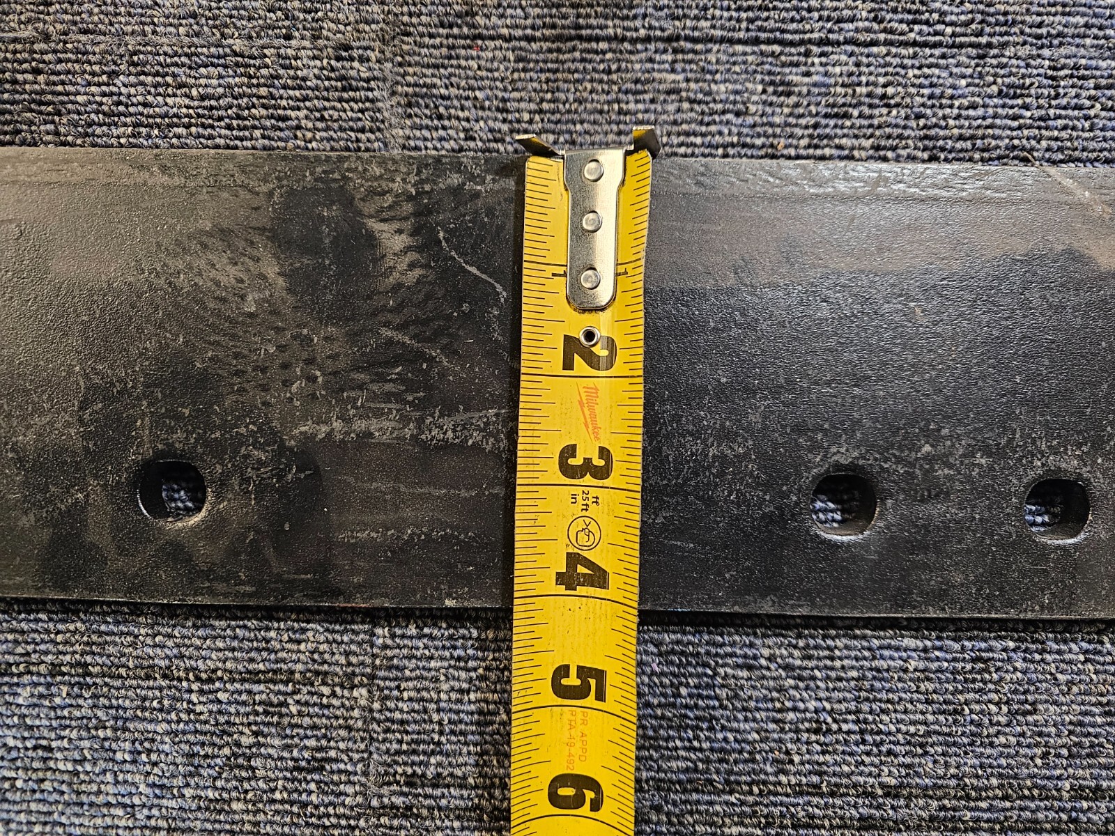Wiese Plow Share RSJD 185 W08D 6K1 / 5 Hole Mounting 25″ Length 4-1/8″ Width