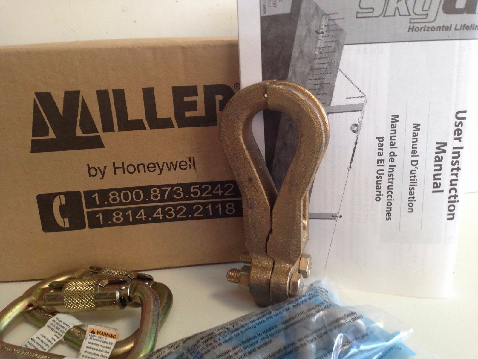 Miller Honeywell SkyGrip SGW Kit SGCT 17D-1 Carabiner Clamp Thimble Cable Clip