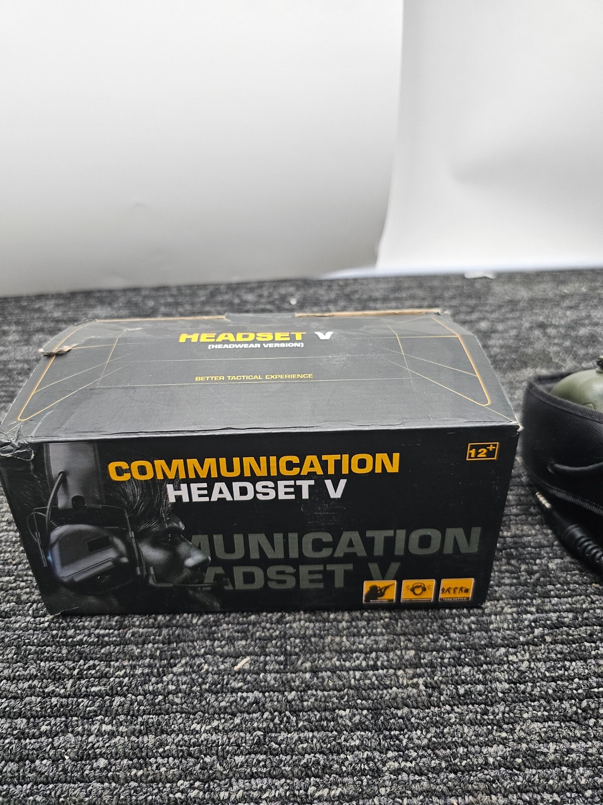 ATAIRSOFT Tactical Headset Wargame Airsoft Headphone W/O Noise Cancellation