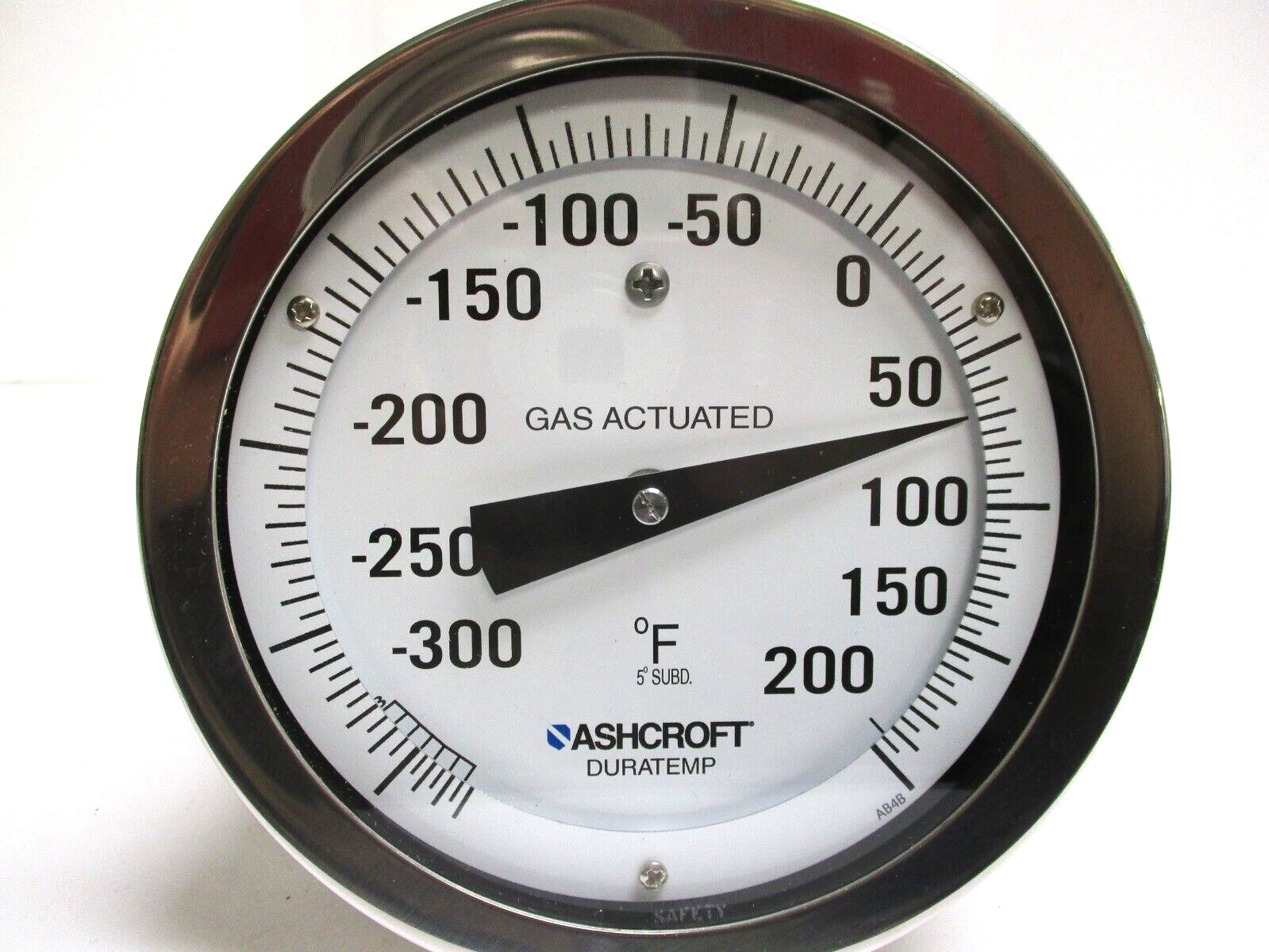 ASHCROFT DURATEMP GAS ACTUATED TEMPERATURE GAUGE , -320 to 200 F-DEGREES