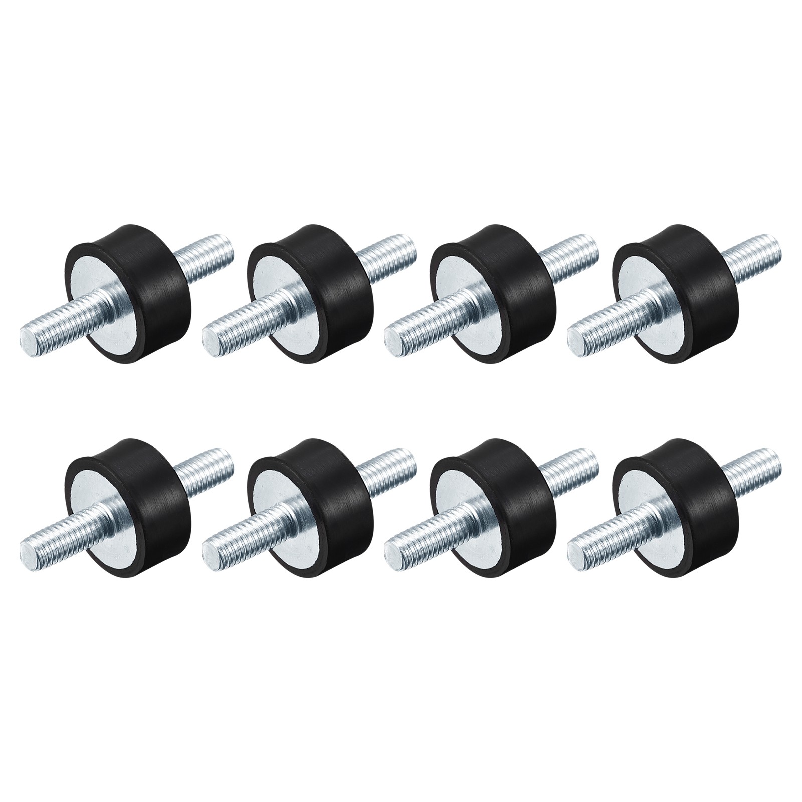 8pcs M6x18mm Rubber Mounts Anti Isolator Studs Shock Absorber Male 20x10mm