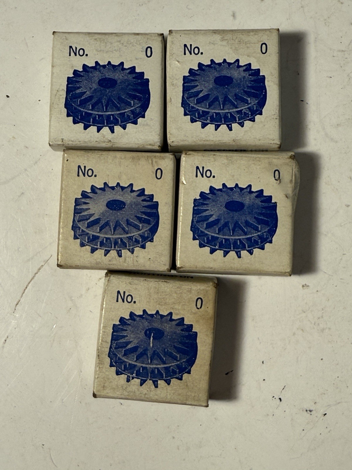 Lot of 5 Emery Wheel Dresser Cutters No 0 Huntington Vincent Steel Process NOS