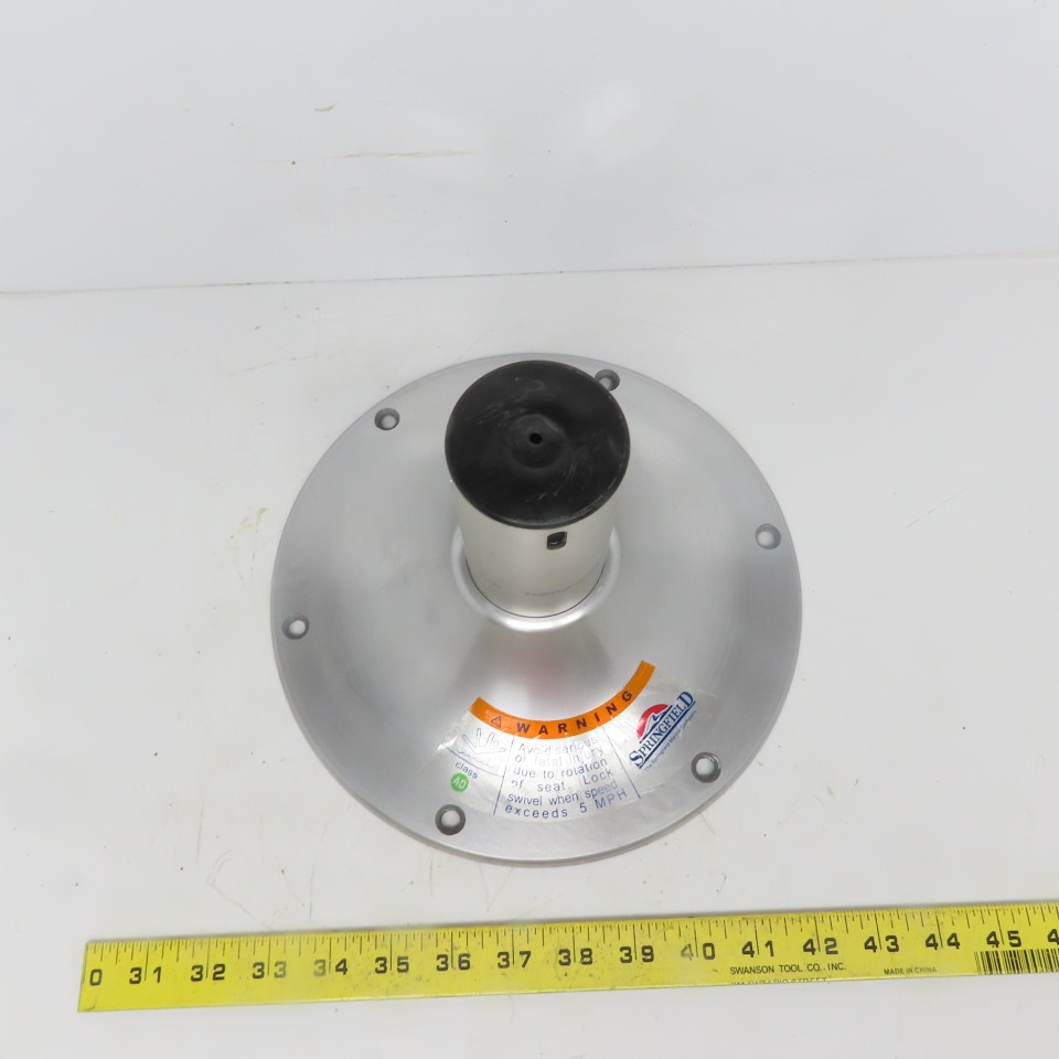 Springfield Brushed Aluminum Boat Seat Pedestal Base 6-1/2″ x2-1/4″x 10″ OD
