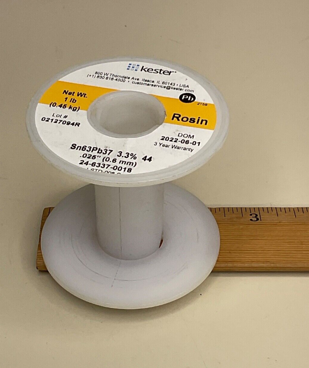 One (1) Medium Empty Plastic Spool for Rope Cable Wire Paracord 2.25″ Tall
