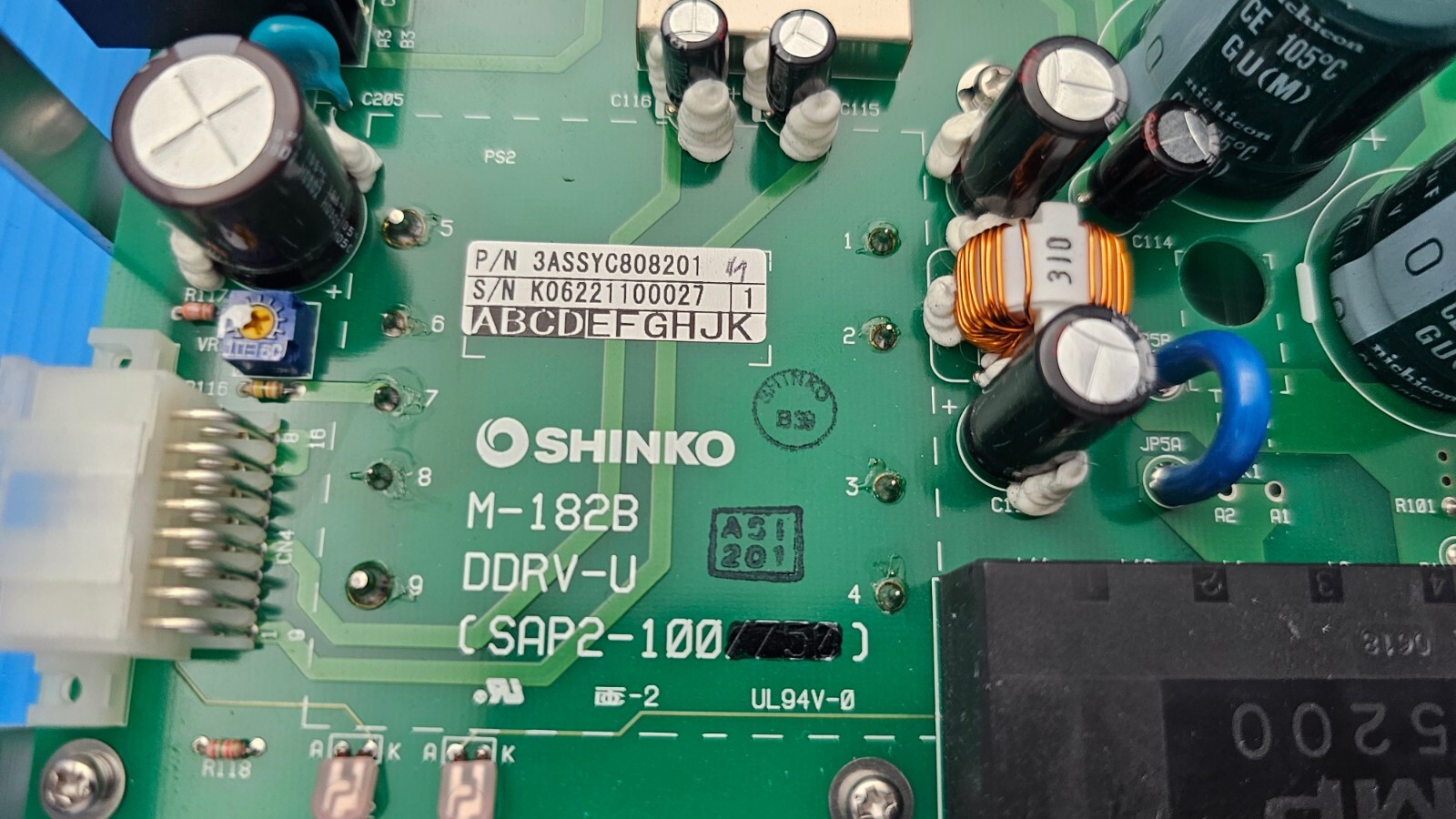 SHINKO M-182B, DDRV-U SAP2-100, 3ASSYC808201