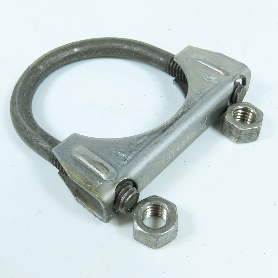 08065 2″ Heavy Duty Exhaust Clamp Flat Back Style W/ 3/8″ U-Bolt Lot of 4