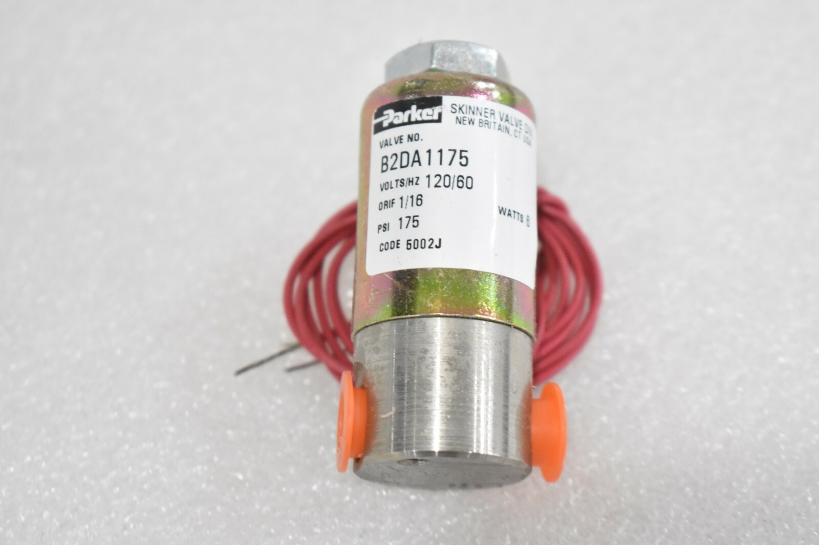 PARKER B2DA-1175A-B6AC7 FLUID POWER DIVISION SKINNER VALVE 120/60V