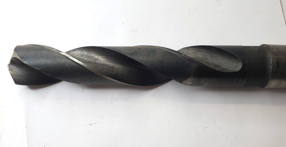 CLE-LINE USA 1-5/32″ HS TAPERED SHANK DRILL BIT 2 FLUTE 12″ OAL 6-3/8″ LOC