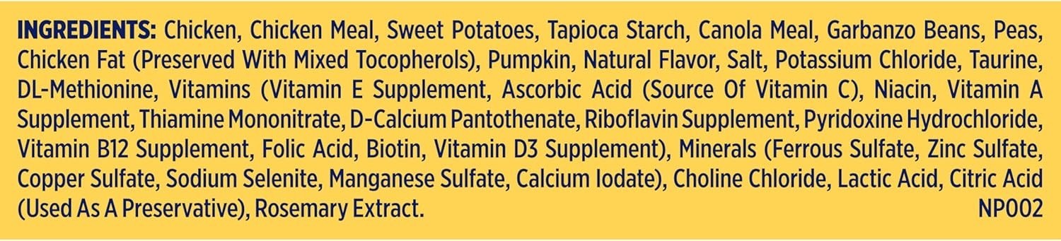 Nature’s Recipe Adult Dry Dog Food – Chicken, Sweet Potato, Pumpkin, 24 Lb Bag