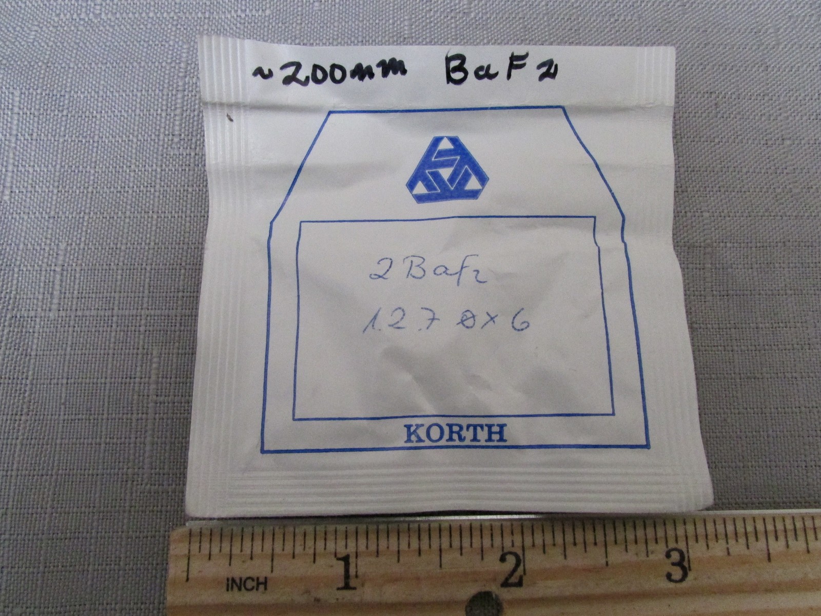 Karl Korth BaF2 Barium Fluoride UV Filter Window 27 X 6 mm New