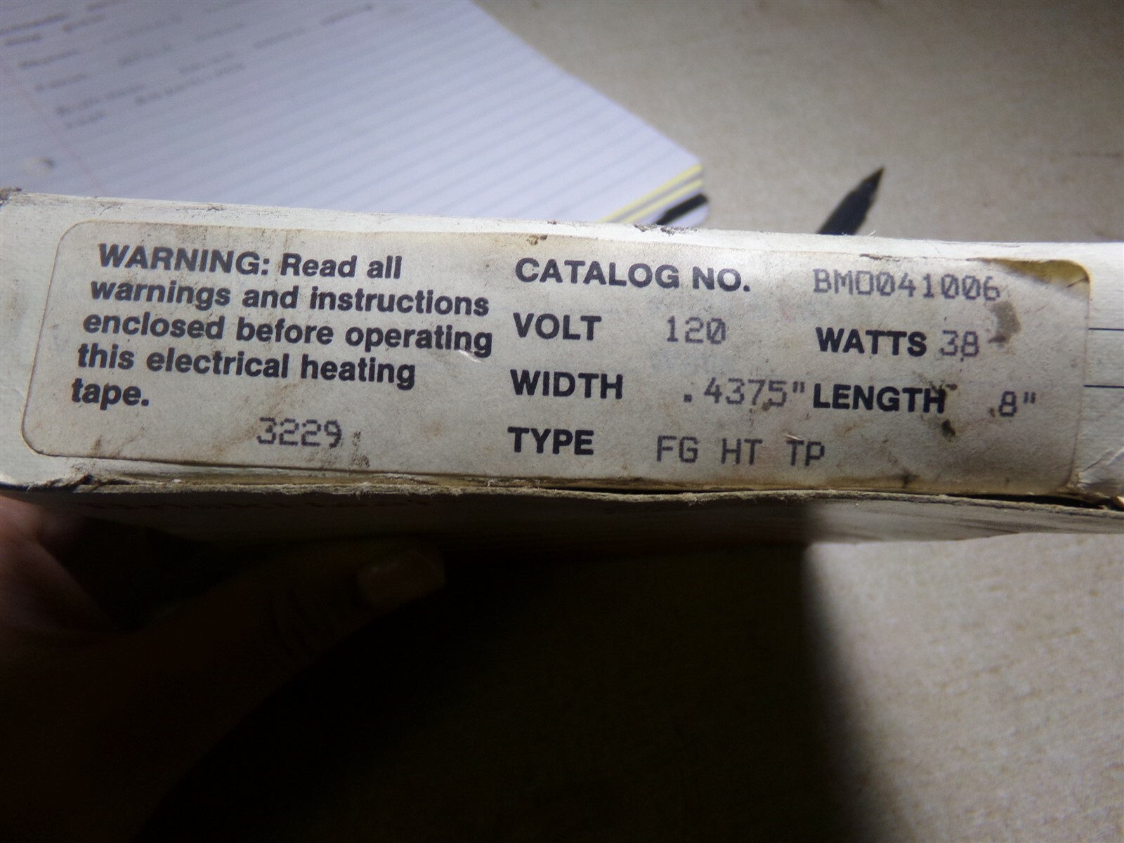NEW BrickHeat Flexible Electric Heating Tape BMD041-006 *FREE SHIPPING*