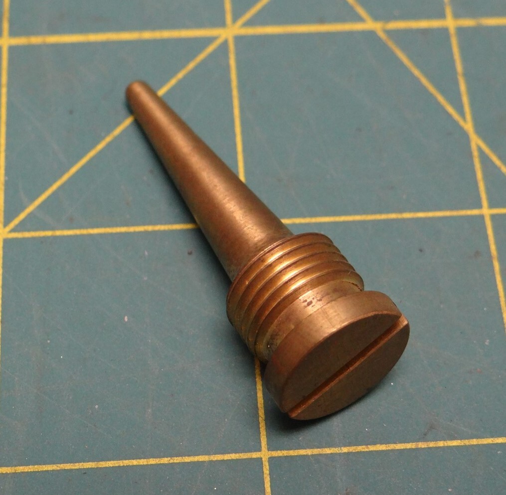 Alfa Laval Plug Distribution Copper Alloy Machine Thread Plug, 1-11/16″ Long